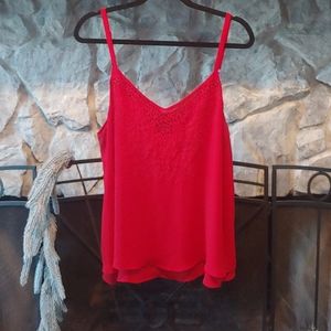 Double Layered Sheer Tank Top